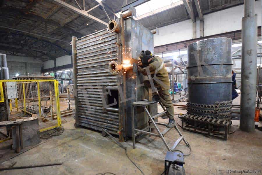 Изготовление котла на твердом топливе