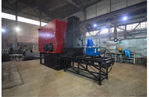 Котел 0.2 МВт на щепе и опилках отопительный с плунжерной подачей топлива